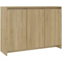 vidaXL Sideboard Sonoma-Eiche 102x33x75 cm Holzwerkstoff