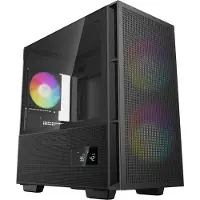 DeepCool CH360 DIGITAL, Micro Tower, PC, Schwarz, micro ATX, Mini-ITX, ABS, SPCC, Gehärtetes Glas, Gaming