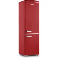 Severin Retro Kühl-/Gefrierkombination RKG 8917 aus Kunststoff, rot Kühlschrank Kühlschrank Retro Kühlschrank Mit Gefrierfach Kühl-/gefrierkombination