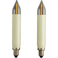 Hellum Ersatzkerzen 2Stk LED-Filament 12V 0,5W E10, 20 Brennstellen innen/außen 904956