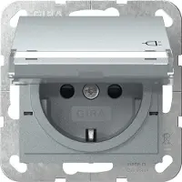 Gira SCHUKO-Steckd. KD BSF + SP System 55 F Alu 455726