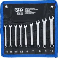 Bgs Maul-Ringschlüssel-Satz | SW 4- 10 mm | 9-tlg.