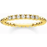 Thomas Sabo - TR2323-414-14-48 - Ring Gr. 48 - Silber - Gelbgold - Zirkonia - Klar