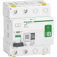Schneider A9Z64263 IID 2P 63A 300MA TYP B-SI FI-Schutzschalter allstromsensitiv