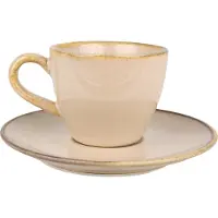 Bonna Sand Hygge - Espressotassen und Untertasse - 80 cc - Porcelain - 6er set