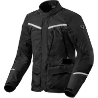 REV'IT! Voltiac 3 H2O Schwarz Silber Jacke Größe 4XL