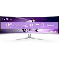 Philips Evnia 8000 49M2C8900L/00, 124,2 cm (48.9"), 5120 x 1440 Pixel, Dual QHD, QD-OLED, 0,03 ms, Weiß