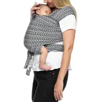 Moby Babytragetuch - Evolution - Starry - Schwarz/Weiß - - One Size - Tragetücher