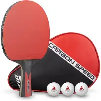Joola , Tischtennis-Schläger "Carbon Speed" inkl. Schlägerhülle und 3 Bälle
