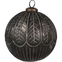Clayre & Eef Christbaumkugel in Schwarz - Ø 12 cm - onesize