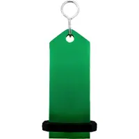 Combicraft Midi Bumerang Grün, 75 x 30 mm- 5 Stück - Schlüsselanhänger aus massivem Aluminium
