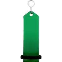 Combicraft Bumerang Hotelschlüsselanhänger Grün, 100x30 mm - 5 Stück