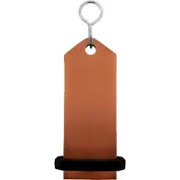 Combicraft Midi Bumerang Schwarz, 75 x 30 mm- 5 Stück - Schlüsselanhänger aus massivem Aluminium