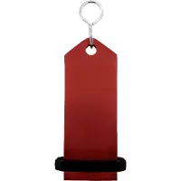 Combicraft Midi Bumerang Rot, 75 x 30 mm- 5 Stück - Schlüsselanhänger aus massivem Aluminium