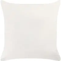 Beliani Dekokissen Blättermotiv orange / schwarz 45 x 45 cm 2er Set SPIREA