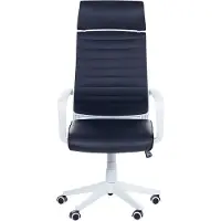 Beliani Bürostuhl Schwarz mit Weiß höhenverstellbar Bürostuhl Elegant klassisches Design