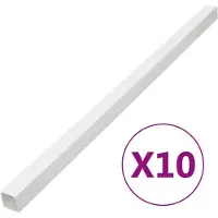 vidaXL Installationsrohre 100x60 mm 10 m PVC