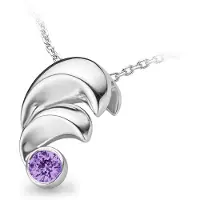 Orphelia Damen-Kette aus 925er Sterlingsilber mit Anhänger – Silber ZH-4690