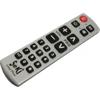 Seki Easy Plus Senioren-Fernbedienung für TV und Radio silber/schwarz