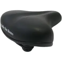 Selle San Remo Fahrradsattel Citybike mit Elastomerfederung und Eckenschutz - Schwarz