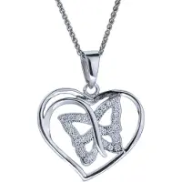Orphelia Damen-Kette aus 925er Sterlingsilber mit Anhänger – Silber ZH-4878