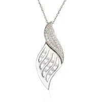 Orphelia Damen-Kette aus 925er Sterlingsilber mit Anhänger – Silber ZH-4778