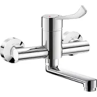 Delabie SPT-EHM W.-Mont. Securitouch Schwenkausl. L.150 H-Hebel, S/C