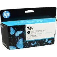 HP 745 DesignJet Druckerpatrone Fotoschwarz, 130 ml, DesignJet Z2600 PostScript-Drucker, DesignJet Z5600 PostScript-Drucker, Thermal Inkjet, Schwarz, Singapur, 202 mm, 129 mm