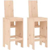 vidaXL Barhocker 2 Stk. 40x42x120 cm Massivholz Kiefer