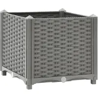 vidaXL Hochbeet 40x40x38 cm Polypropylen