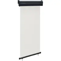 vidaXL Balkon-Seitenmarkise 85x250 cm Creme