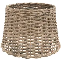 vidaXL Lampenschirm Braun Ø40x26 cm Korbweide