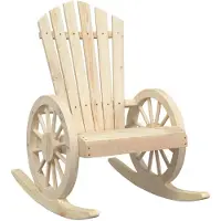 vidaXL Adirondack-Schaukelstuhl Massivholz Tanne