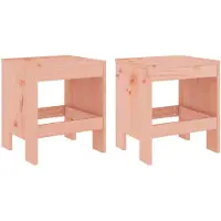 vidaXL Gartenhocker 2 Stk. 40x36x45 cm Massivholz Douglasie