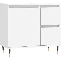 vidaXL Badschrank Weiß 65x33x60 cm Holzwerkstoff