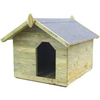 vidaXL Hundehütte mit Dach Imprägniertes Kiefernholz