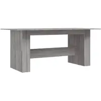 vidaXL Esstisch Grau Sonoma 180x90x76 cm Holzwerkstoff