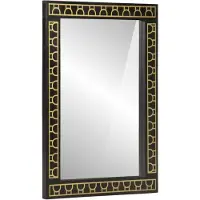 vidaXL Badspiegel 50x70x2,5 cm Massivholz Mango und Glas