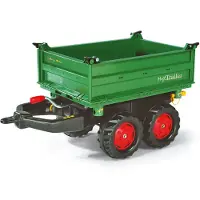 Rolly Toys Mega Trailer Dreiseitenkipper grün/rot, Maße: 88x45x47 cm; 12 220 2