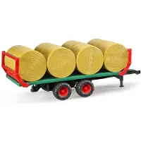 BRUDER - Bale Transport Trailer with 8 round bales (2220)