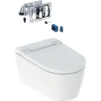 Geberit WC-Komplettanlage AquaClean Sela mit Wand-WC, weiß KeraTect