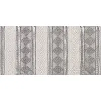 Beliani Lumarko Wollteppich 80 x 150 cm Beige und Grau Bozova.