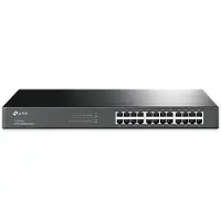 TP-LINK 24-Port-Gigabit-Rackmount-Switch, Unmanaged, Gigabit Ethernet (10/100/1000), Vollduplex, Rack-Einbau, 1U