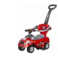 Lean Toys Spielzeugauto-Coupé mit Musiklenkrad rot