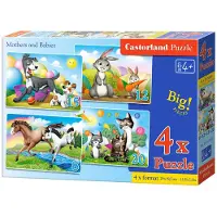 Castorland Puzzle Brechende Mü tter und Babys 4in1 ( 8,12,15,20 dls)