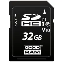 Goodram S1A0, 32 GB, SDHC, Klasse 10, UHS-I, 100 MB/s, 10 MB/s