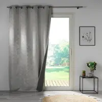 Douceur d'intérieur Douceur d’Intérieur Verdunkelungsvorhang in grau | Gr.: onesize