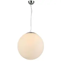 Azzardo Pendelleuchte Ball Weiß E27 max. 40W, höhenverstellbar, Durchmesser 40 cm