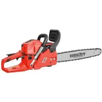 HECHT Kettensäge Motorsäge Benzin 56 | 45 cm Schwertlänge | 2,95 PS / 2,2 kW | 21,8 m/s | verstellbare Kettenölung
