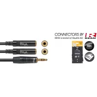 Stagg NYA010/MPS2MJSR 3,5 mm Stereoklinke auf 2 x Mini Stereobuchse - Y-Kabel